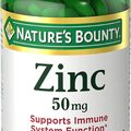 Buy Now: 20 Pcs of Nature's Bounty Zinc, Immune Support, 50 mg, 100 ct ea