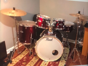 Selling with online payment: Wine Red Pearl Export Drumkit