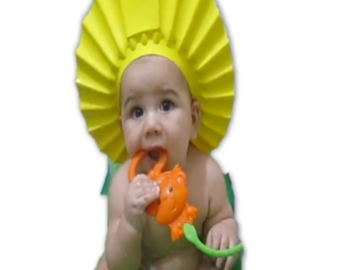 Sólo anuncio: gorra protectora  para baño de bebe