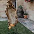 Selling: Large decorative mirror and black signage easel