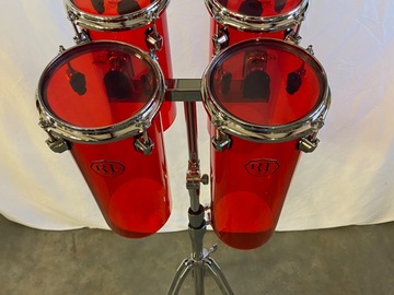 Selling with online payment: Tama style 4 pack of red acrylic octobans