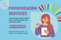 Offering a Service: Proofreading Services