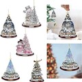 Buy Now: 100 Pcs Christmas Tree Santa Claus Acrylic Pendant Decoration
