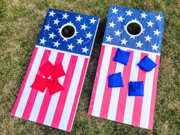 Renting out with online payment: Outdoor Wood Cornhole Set by GoSports