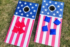 Renting out with online payment: Outdoor Wood Cornhole Set by GoSports