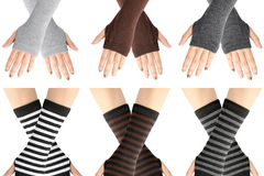 Comprar ahora: 100 Pairs of Knitted Fingerless Gloves for Children Fingerless Ar