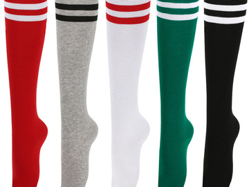 Comprar ahora: 50 pairs of three-stripe mid-calf striped socks