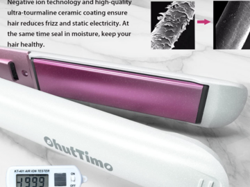 Comprar ahora: OhutTimo Ceramic Ionic Hair Straightener Professional 