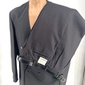 Buy Now: Lot of 10 NWT PRONTI Collarless Suits Black 