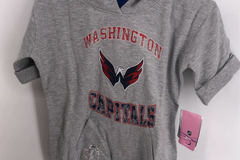Comprar ahora: NHL Washington Capitals Gray S/S Pullover Hoodie NWT Youth Girls 