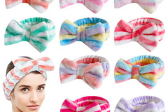 Buy Now: 60pcs Women's Colorful Striped Bow Headbands