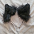 Selling with online payment: Fuzzy Black Cat Ears