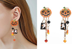 Checkout: 36PCS Exaggerated halloween earrings