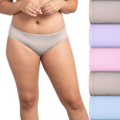 Comprar ahora: Womens Fruit of the Loom Breathable Self stripes Bikini Panties 5