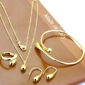 Buy Now: 50sets Bracelet necklace ring oval earrings set