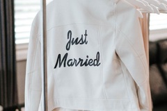 Selling: Just Married Faux Leather Jacket