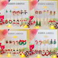 Comprar ahora: 288pairs/48sets Christmas earrings, snowflake elk set