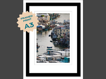  : Tai O village A3 framed print