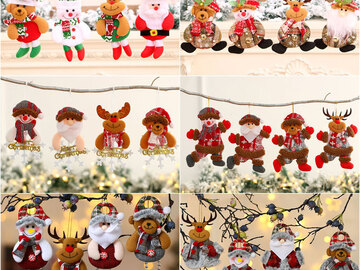 Buy Now: 100pcs Christmas fabric pendants, ornaments, small gifts