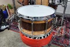 Selling with online payment: 14" x 7" Solid Stave handmade snare drum
