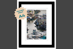  : Tai O village A4 framed print