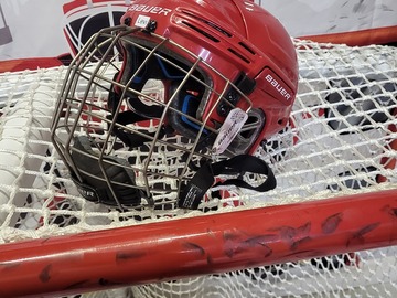Verkaufen mit Online-Zahlungen: Bauer 7500 Helm rot s mit Gitter