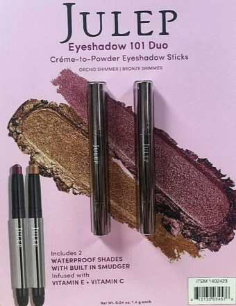 JULEP Eyeshadow 101Duo ORCHID SHIMMER/BRONZE/CHAMPAGNE SHIMM
