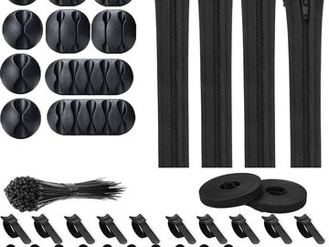 Comprar ahora: Cable Management Kit Wire/Cord Organizer Zip Ties Holder Clips