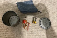 Hiring Out (per day): Superlight titanium pot and stove