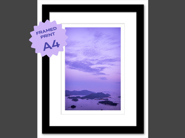  : Sai Kung twilight A4 framed print