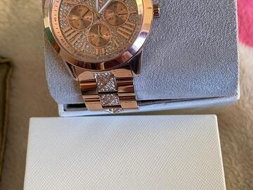 For Sale With Payment Option: Michael Kors Multifunction Rose Gold-Tone Stainless Steel Watch