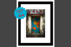  : Tei Tong Sai door A4 framed print