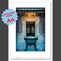  : Sai Kung temple A4 print