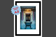  : Sai Kung temple A3 framed print