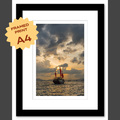  : Victoria Harbour aqualuna A4 framed print