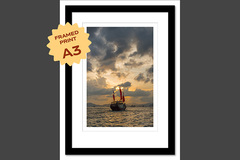  : Victoria Harbour aqualuna A3 framed print