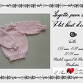 Sale retail: Modèle tricot pull layette bébé