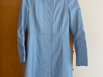 Selling: Baby blue leather coat