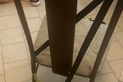 Troc: Table et chaise en fer forgé 