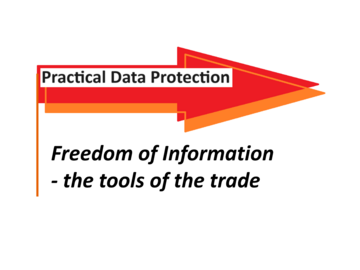 Training Course: Freedom of Information - the tools of the trade