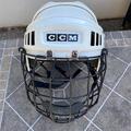 Verkaufen mit Online-Zahlungen: CCM Eishockey Helm Senior weiss gebraucht 