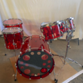 Selling with online payment: Acrylic drum set