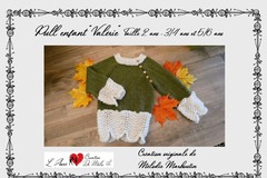 Vente au détail: Modèle tricot pull enfant Valérie
