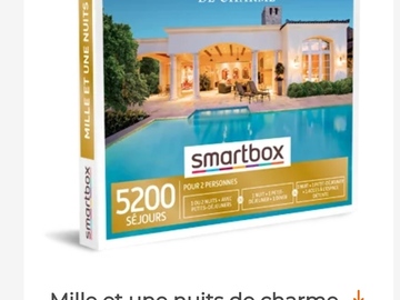 Vente: Coffret Smartbox "Mille & une nuits de charme" (99,90€)