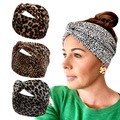 Buy Now: 50pcs leopard print cross headband fashionable elastic headband