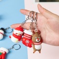 Comprar ahora: 100pcs cartoon Christmas small pendant PVC soft keychain gift