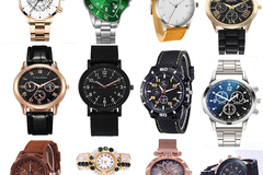 Buy Now: 300PCS Women's Men's Steel leather and Nylon Quartz Watch