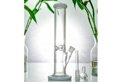  : Straight Stem with Ice Catcher Water Pipe - 10.5 Inch