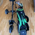 verkaufen: BIG Max Junior Supermax Golfbag + Schlägerset + Trolley