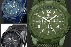 Bulk Lots: 100 Pcs Fashion Men's Woven Sports Nylon Watches